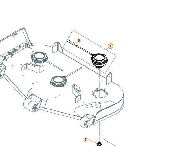 STIHL WA04 600 0205 Electric Mowing Motor | RZA & AZA Decks