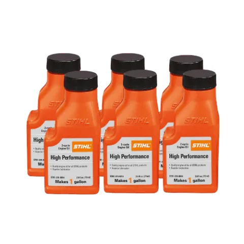 STIHL 0781 319 8008 HP 2-Cycle Engine Oil – Genuine OEM 50:1 Mix (2.6 oz, 6 Pack)