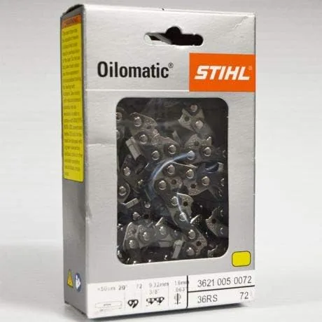 STIHL 20 Inch Chain 36 RS 72 OEM – 3621 005 0072 – Full Chisel Saw Chain