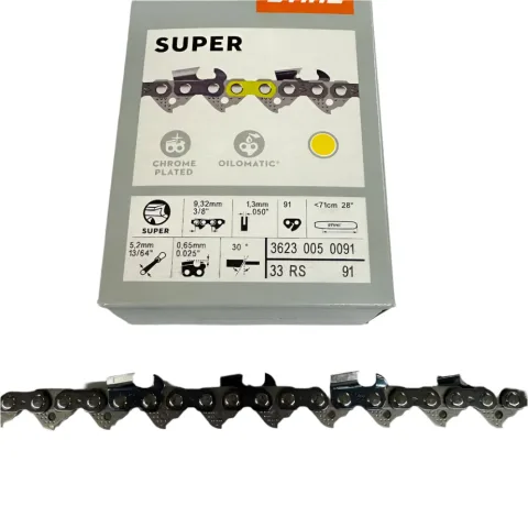 STIHL 28 Inch Chain 33 RS 91 OEM – 3623 005 0091 – 3/8" Pitch .050 Gauge