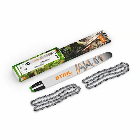 STIHL 3003 005 9911 2+1 Cut Kit – 20" Bar & 2 23 RM3 81 Chains