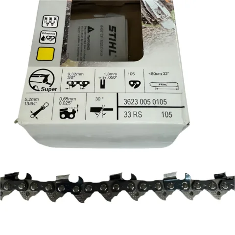 STIHL 32 Inch Chain 33 RS 105 OEM – 3623 005 0105 – 3/8" Pitch .050 Gauge