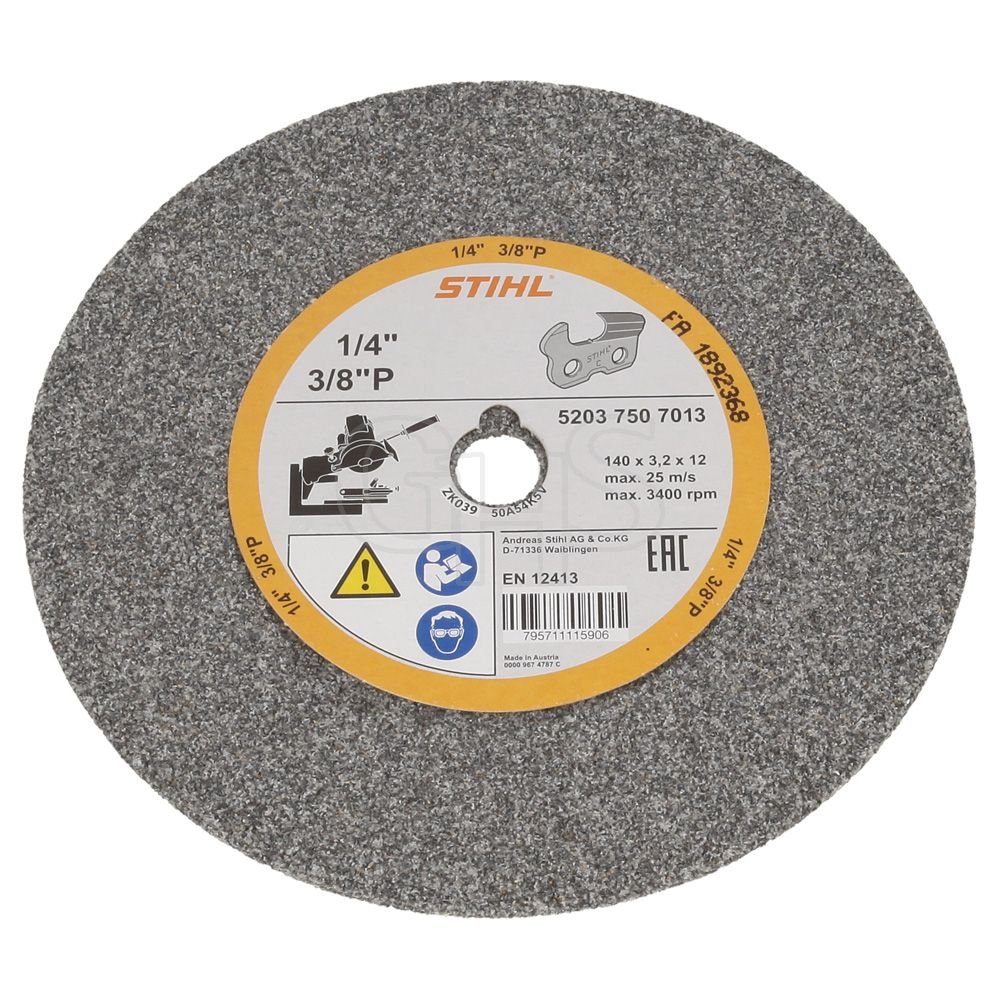 STIHL 5203 750 7013 PM & 1/4” Grinding Wheel