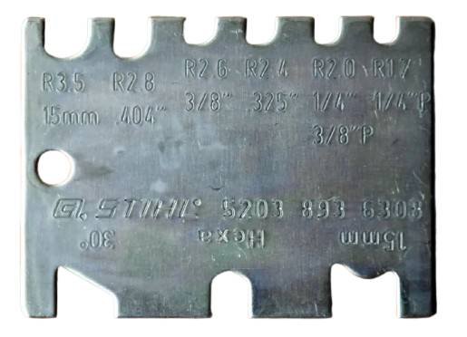 STIHL 5203 893 6308 Stone Shaping Guide