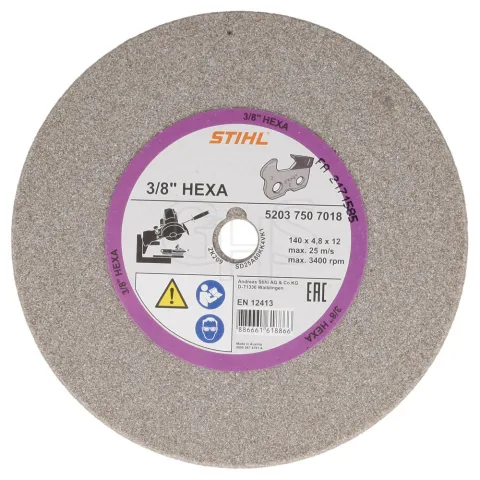 STIHL 5203 750 7018 Shaped Grinding Wheel- Hexa 3/8"