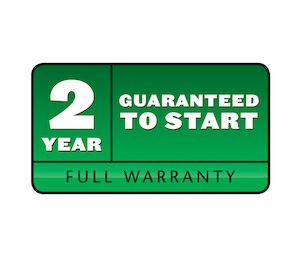 2-Year Guaranteed-to-Start Warranty